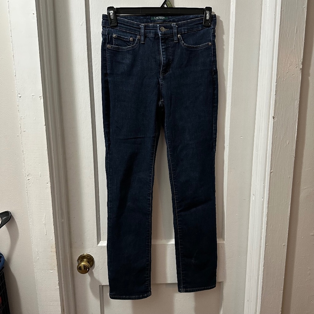 Lauren Ralph‎ Lauren Dark Wash Skinny Jeans in 6